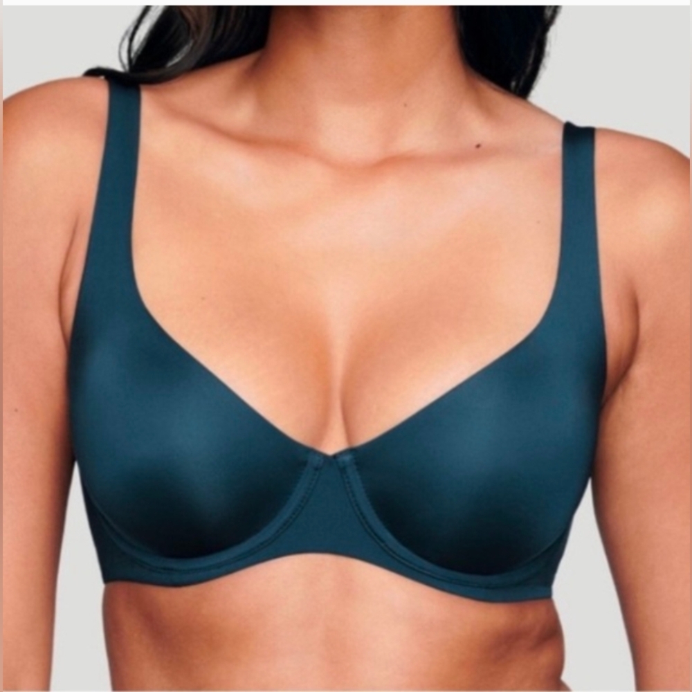 CUUP underwire Scoop Micro Bra in Dark Teal Size 38C